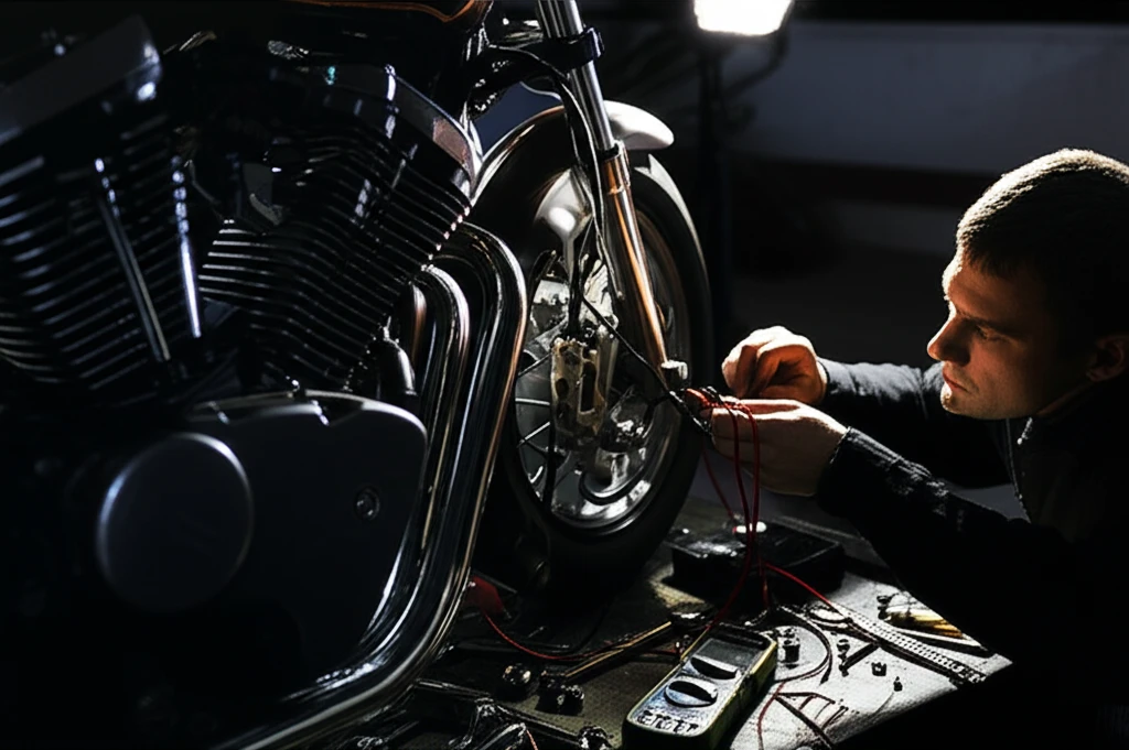 오토바이 시동 문제 해결: 배터리, ..