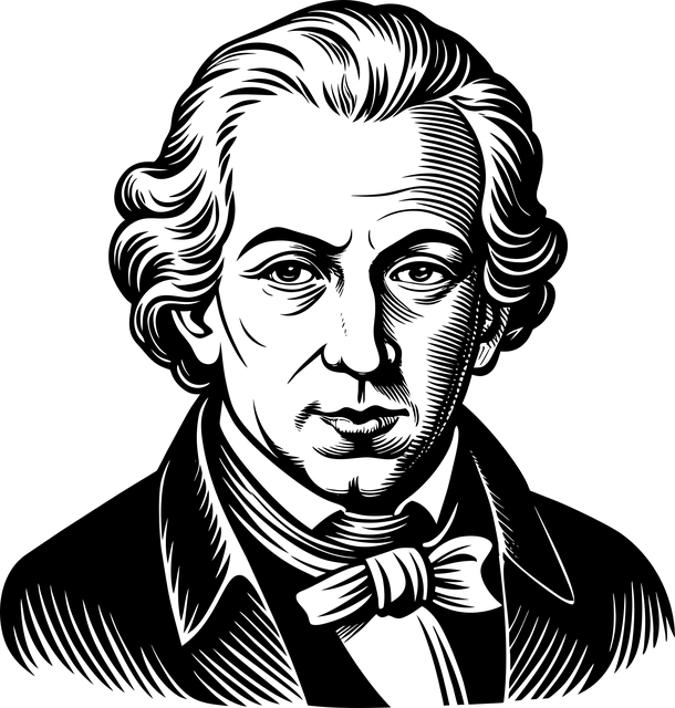 칸트 모습을 그린 초상화