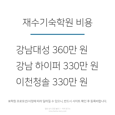 재수기숙학원-비용은-강남대성-360-강남하이퍼-330-이천청솔-330