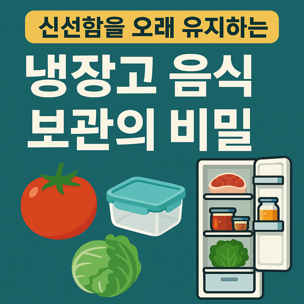 신선함을 오래 유지하는 냉장고 음식 보관의 비밀
