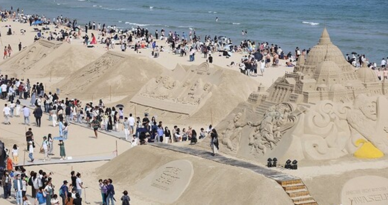해운대 모래축제사진