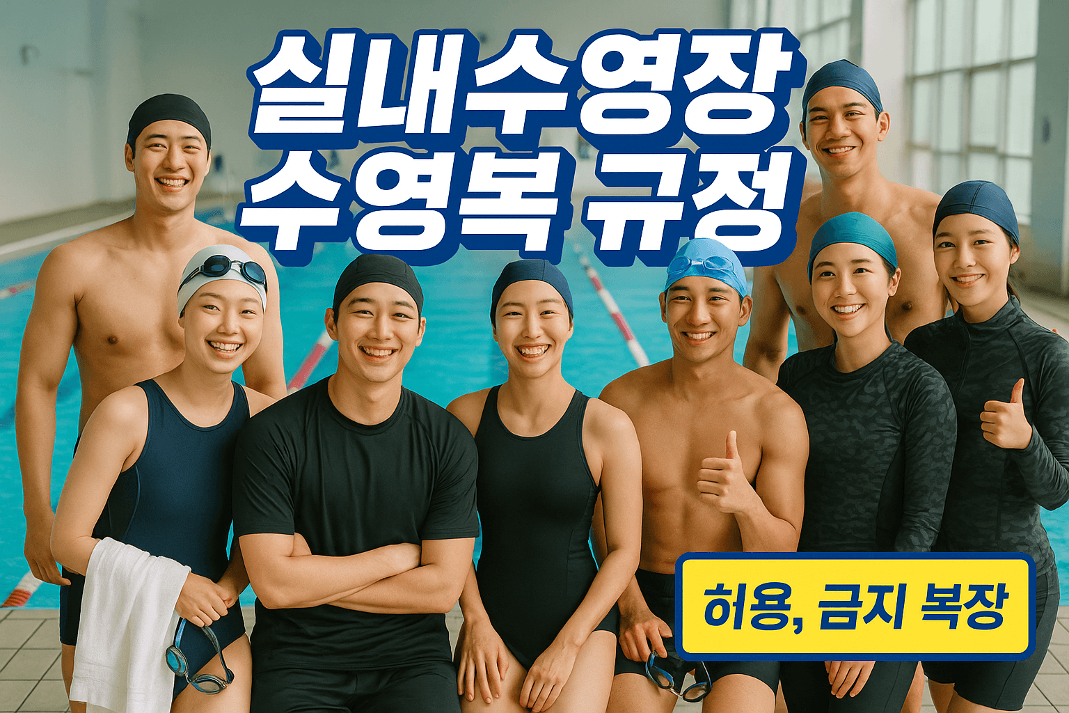 실내수영장 수영복 규정 남성 여성 허용 금지 복장 정리