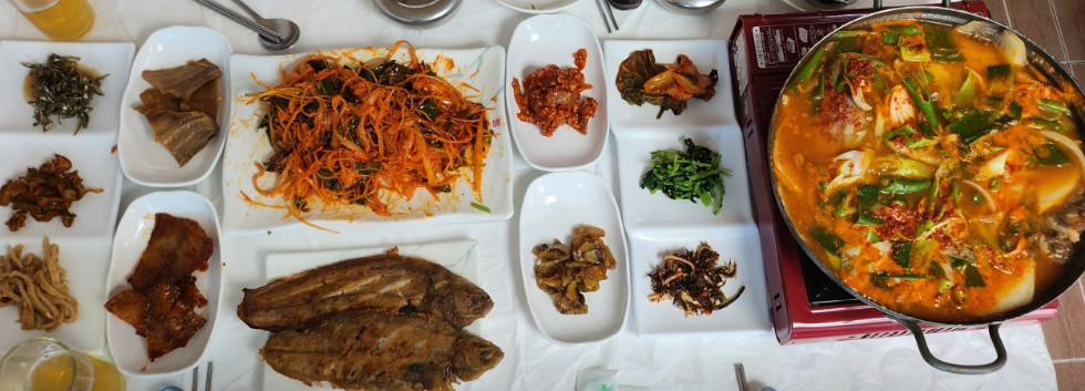 동네한바퀴 영덕 물가자미 한상