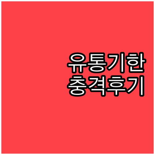 유통기한 지난 우유 달걀 치즈 실제 ..