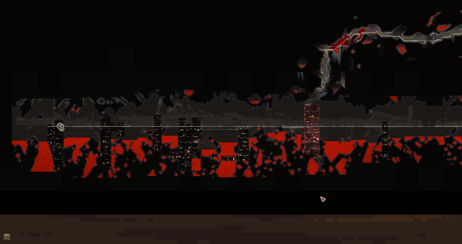 테라리아 지옥 지형개조