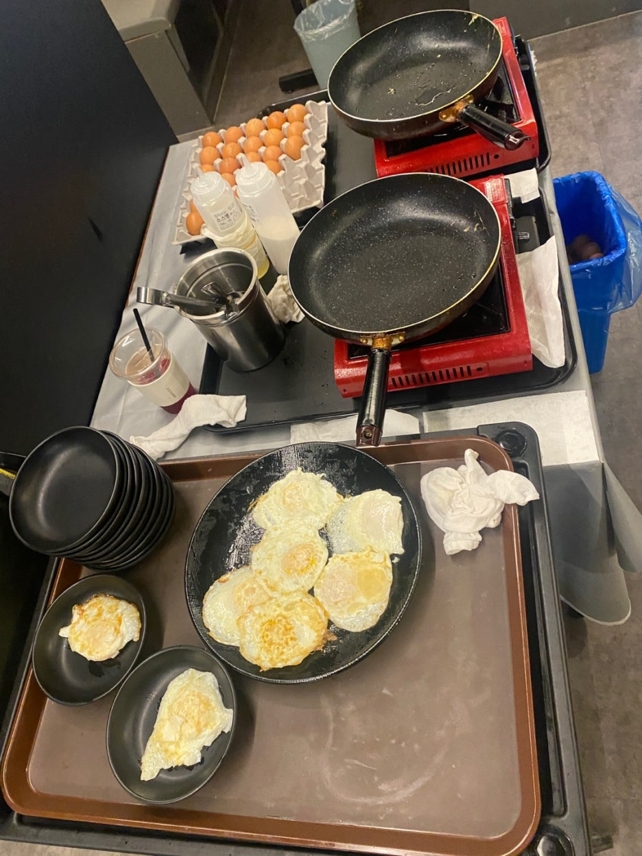 계란후라이 제조실