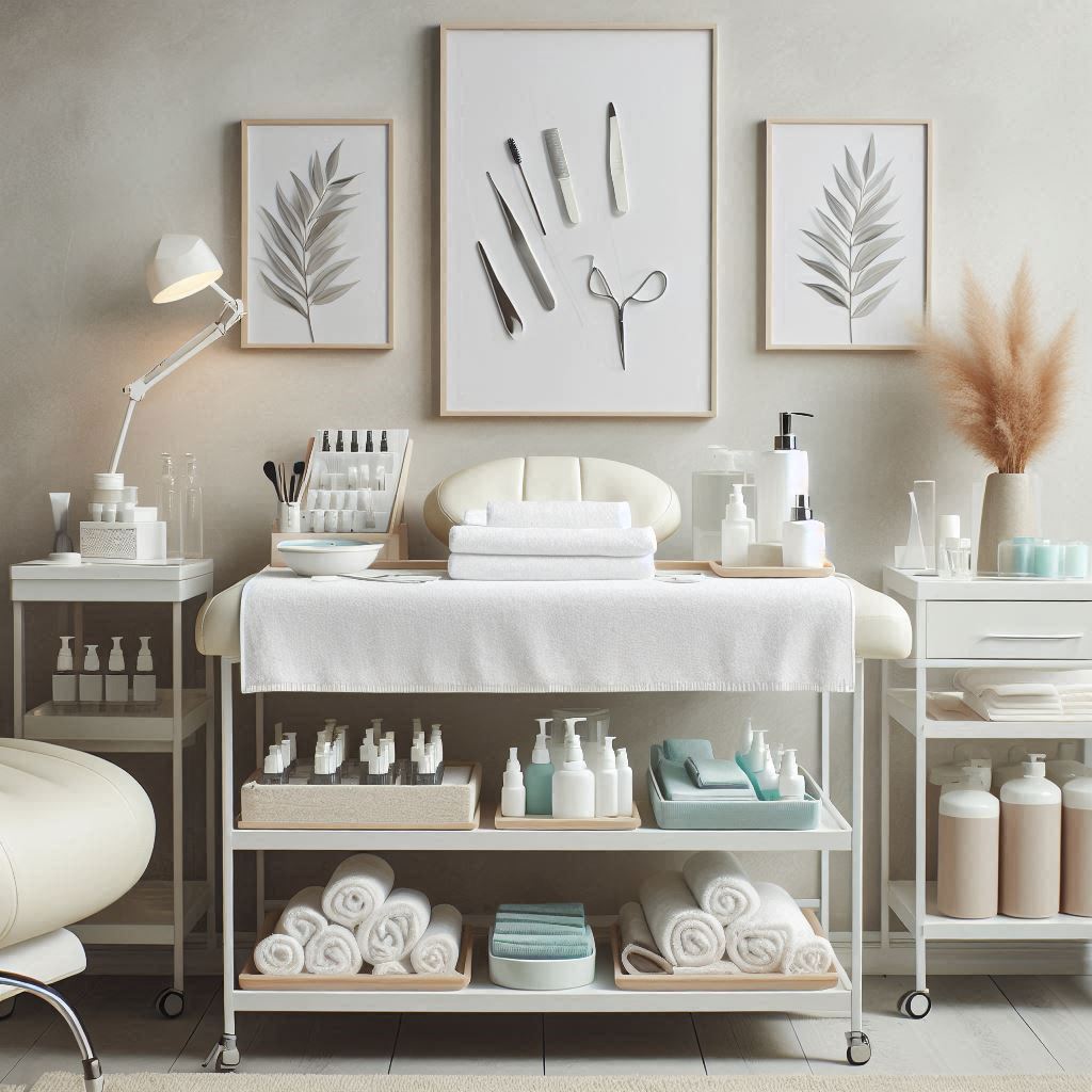 피부,체형관리 샵 배경