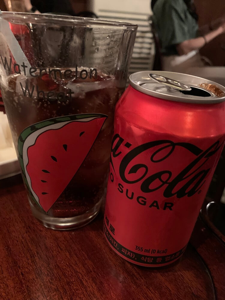 제로 콜라와 컵