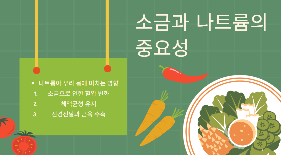 소금과 나트륨의 중요성