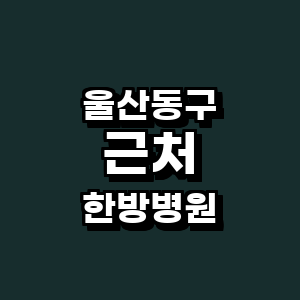 울산 동구 한방병원