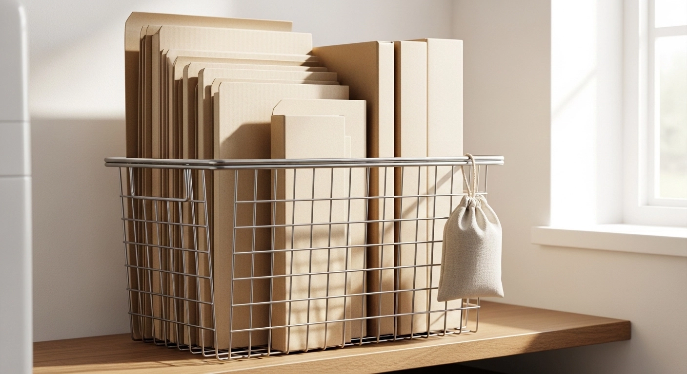 꿉꿉한 박스 냄새 싹~ 잡는 마법! 0원으로 해결하는 '종이 박스 천연 제습 &amp; 올바른 보관 노하우' (벌레 차단 필수)