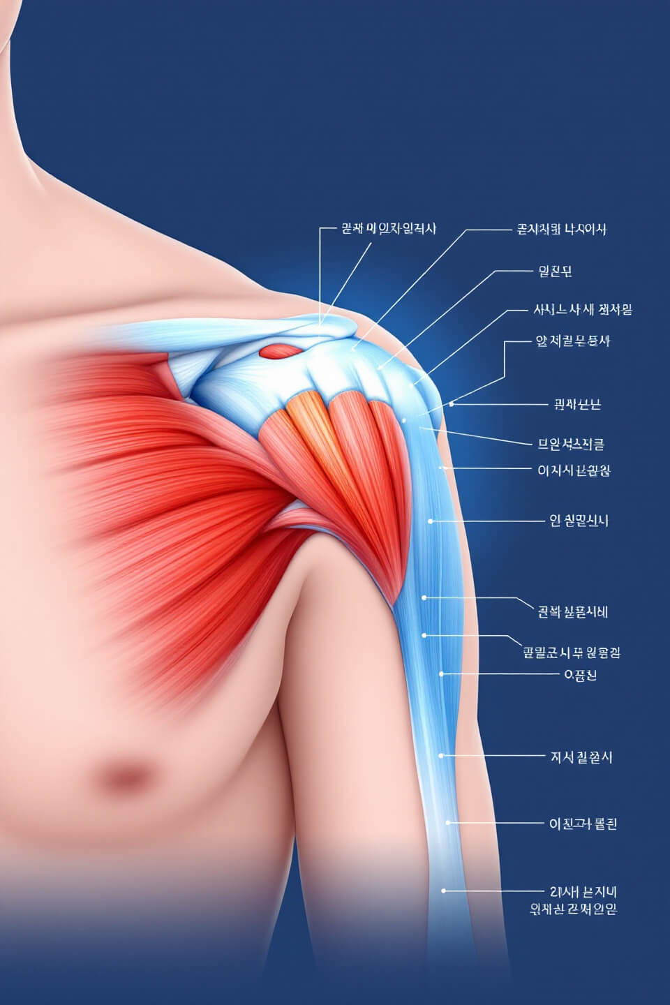 어깨 회전근개파열과 관련된 사진입니다.
