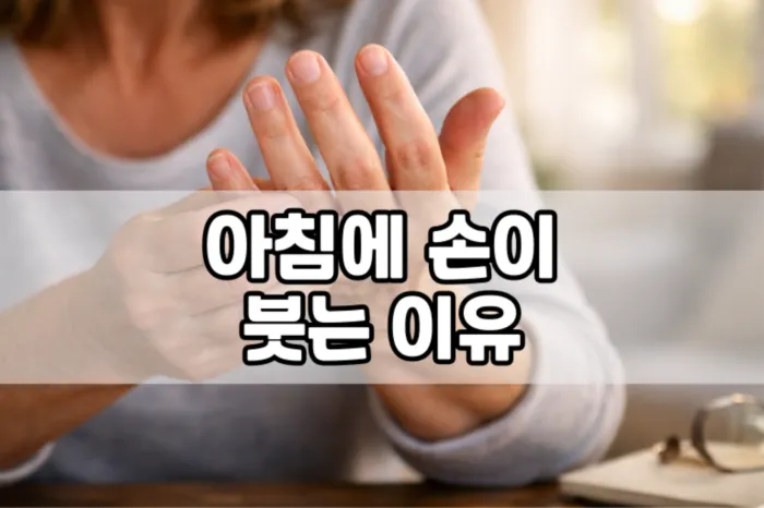 아침에 손이 붓는 이유