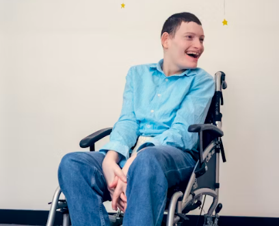 지적 장애를 가진 사람의 모습