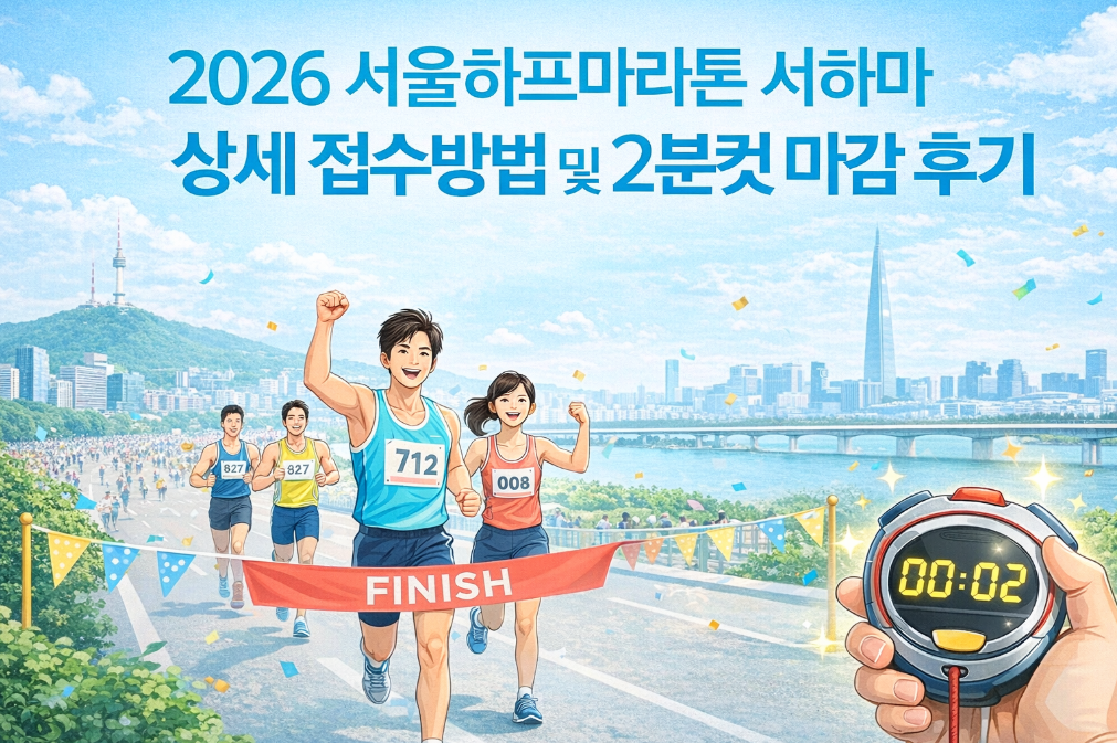 2026 서울하프마라톤 2분컷 마감! 접수 성공한 비밀 공개