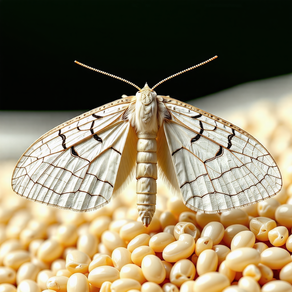 쌀에 생긴 화랑곡나방