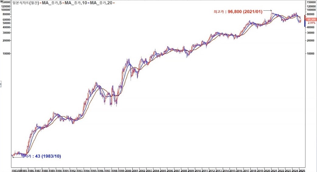 삼성전자 장기 차트