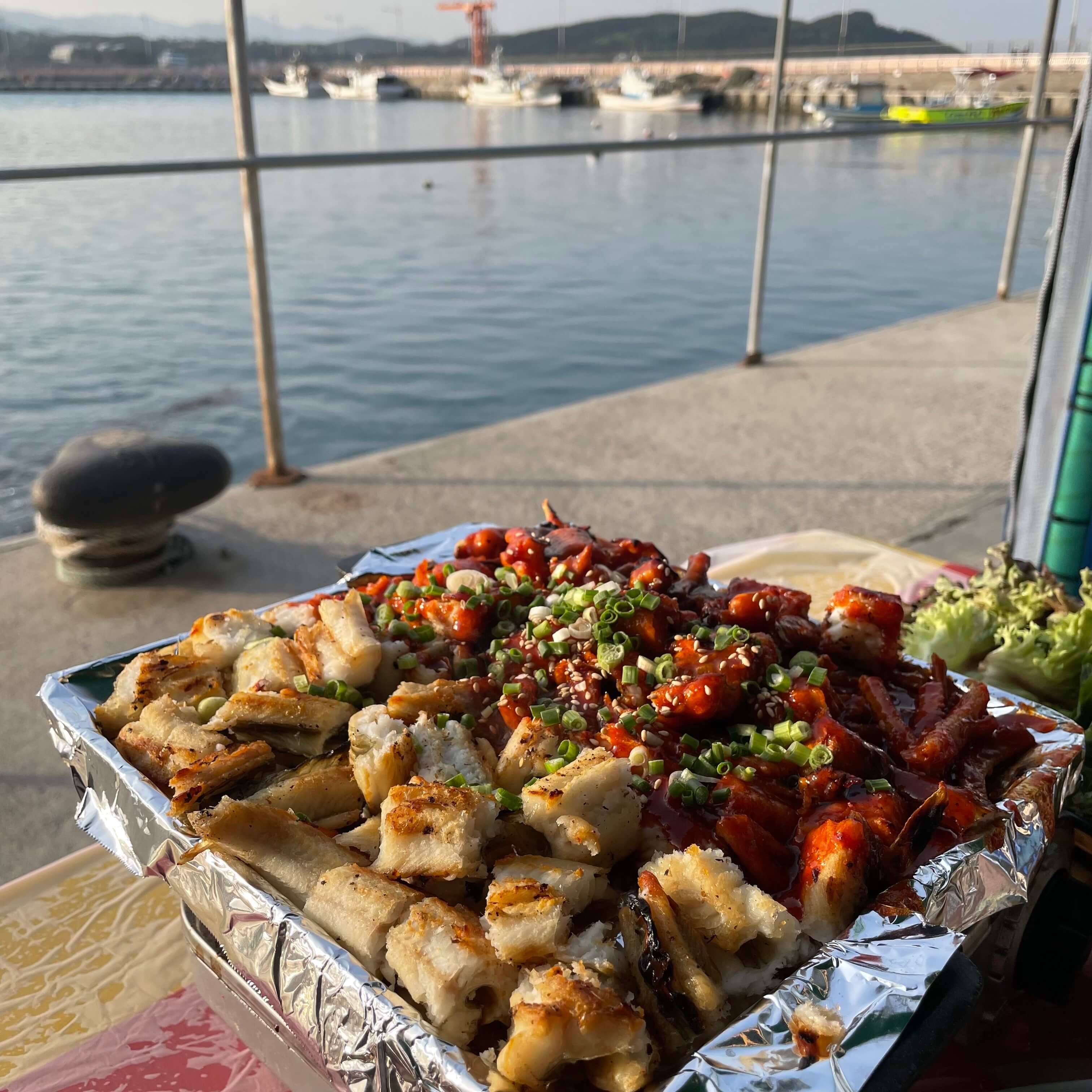 장어구이 사진 학리방파제 칠광호