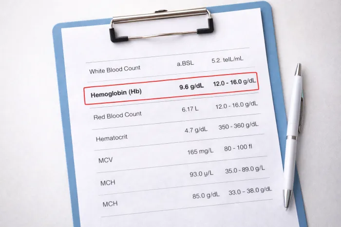 빈혈 수치 정상범위