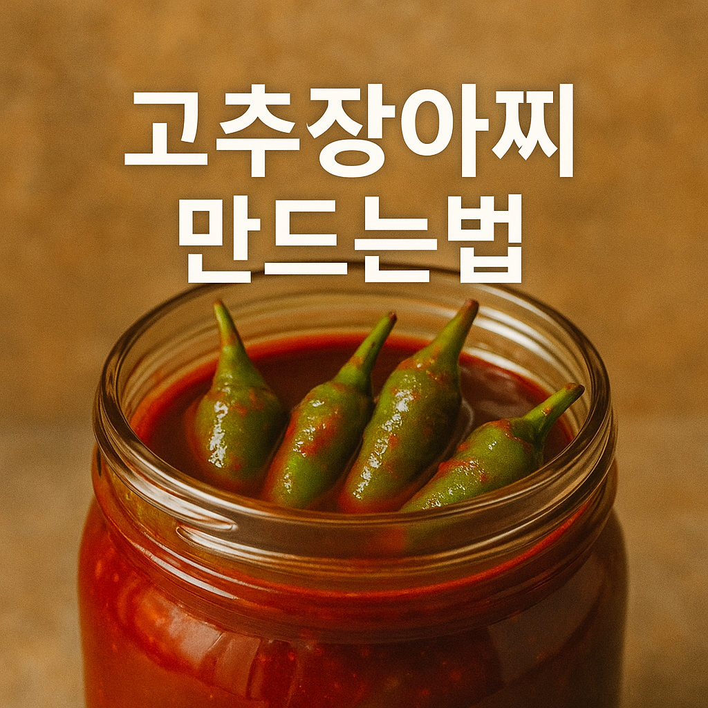 고추장아찌 만드는법