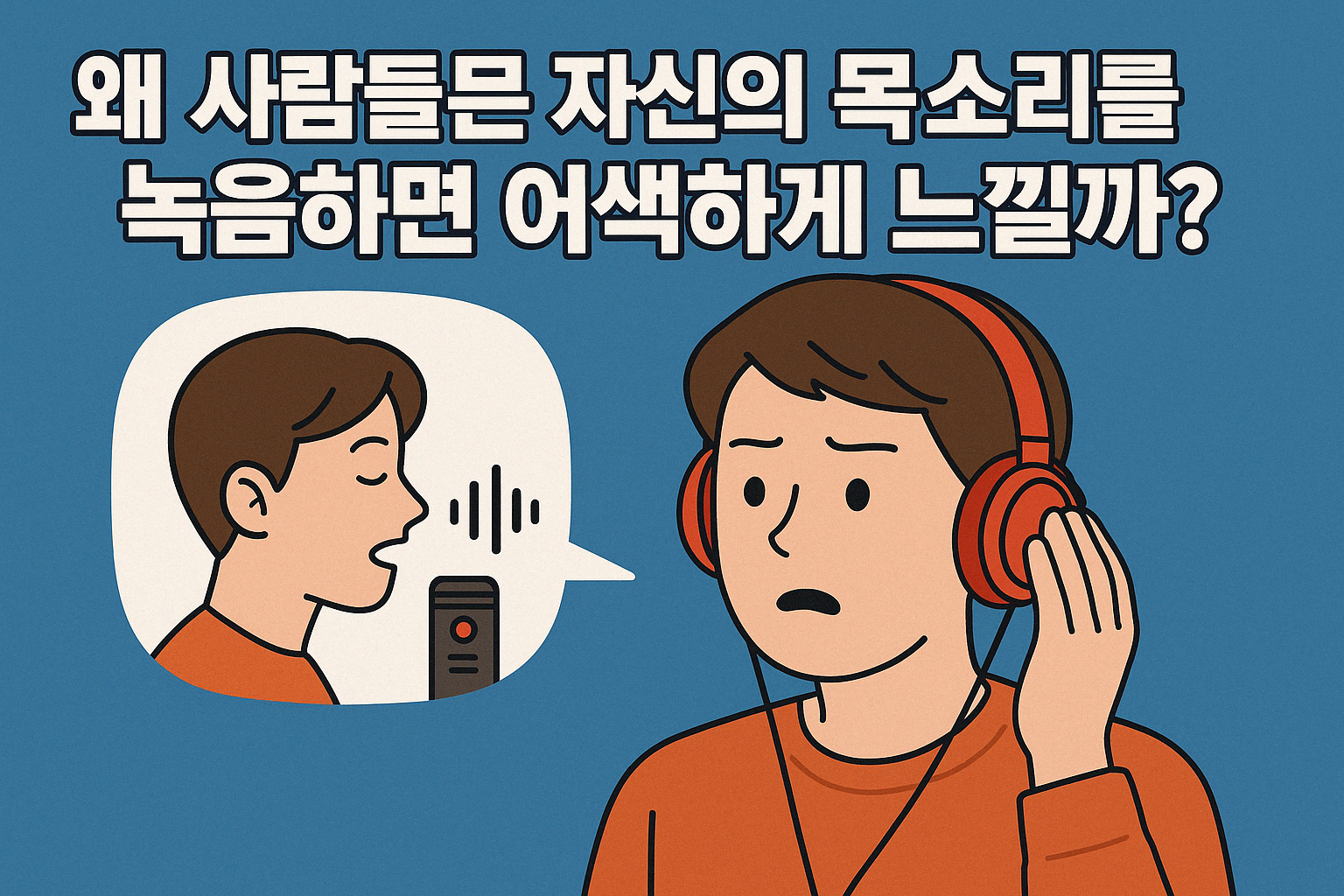 왜 사람들은 자신의 목소리를 녹음하면 어색하게 느낄까?