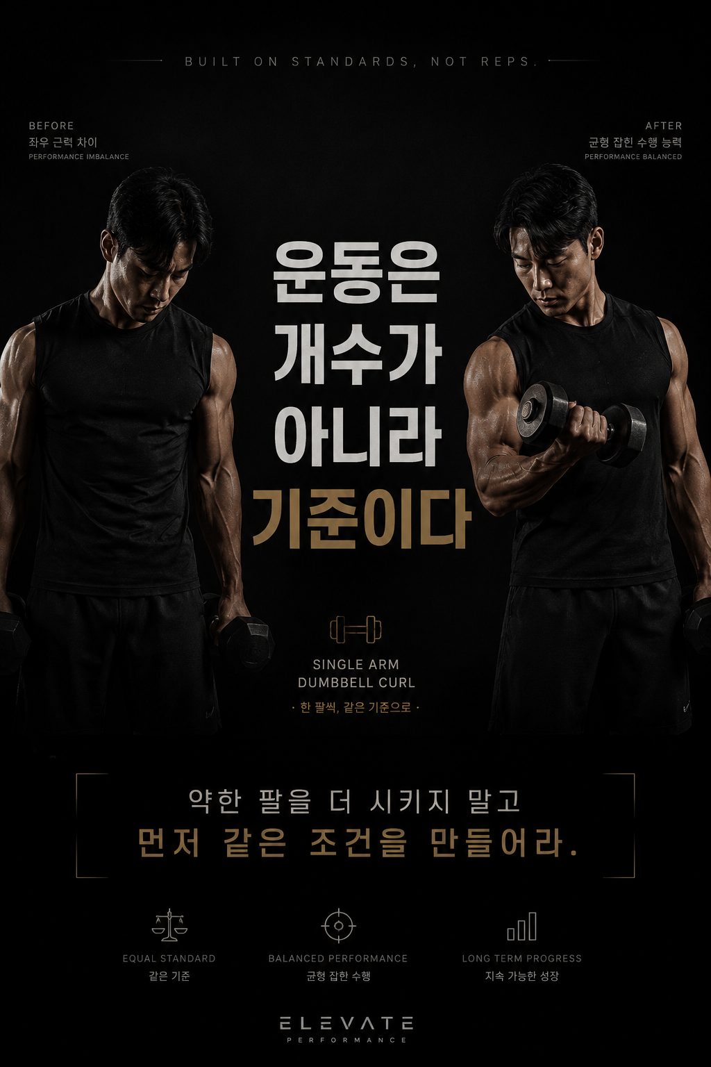 운동은 개수가 아니라 기준이다