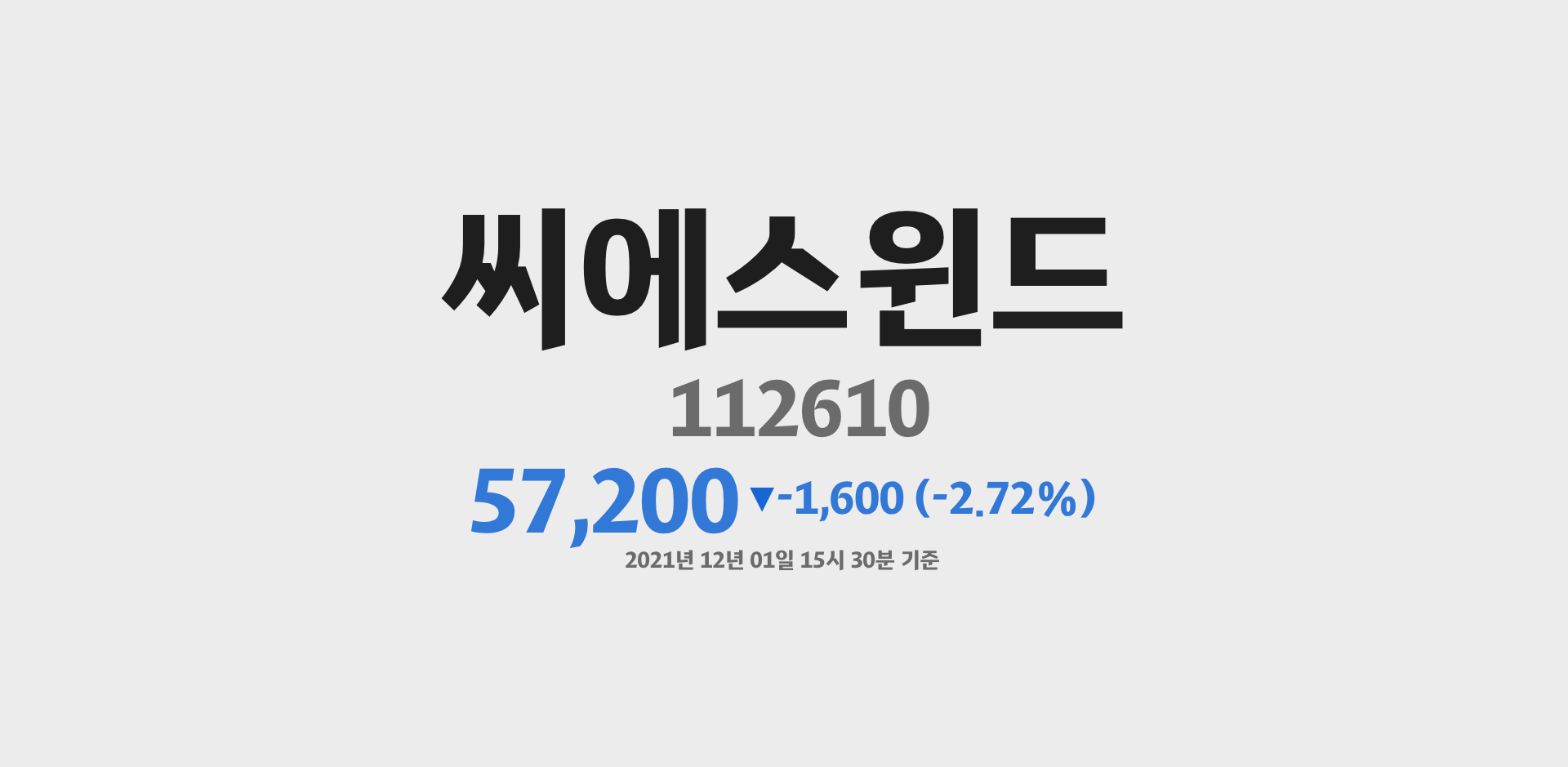 씨에스윈드 2021-12-01 15:30:31.556457기준 주가