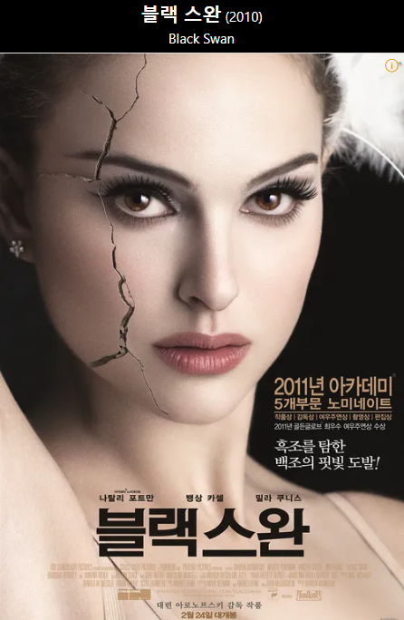 블랙 스완 영화 포스터