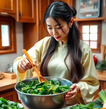 시금치나물 맛있게 무치는법