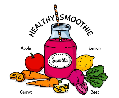 사과 당근 레몬 비트 착즙쥬스 일러스트