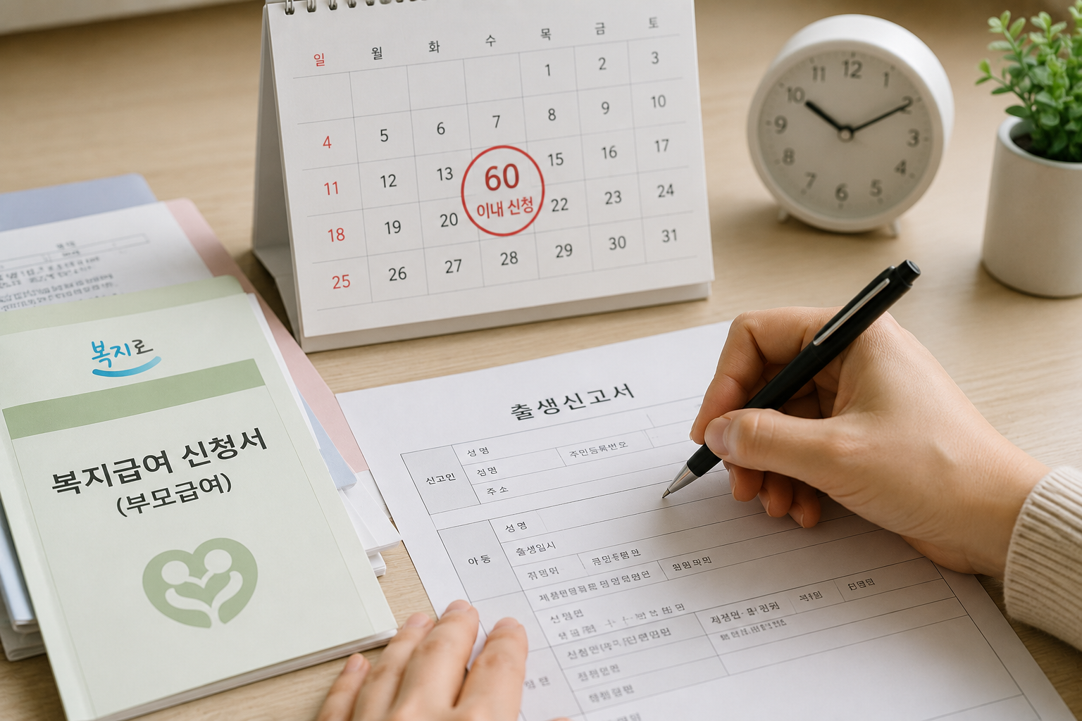 출생 후 60일 이내 신청