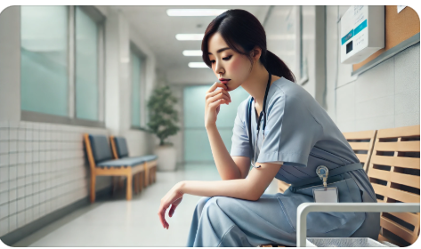 병동 현장에서 이직으로 고민하는 간호사