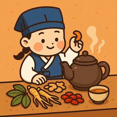 은은하게 우러난 한방 음료