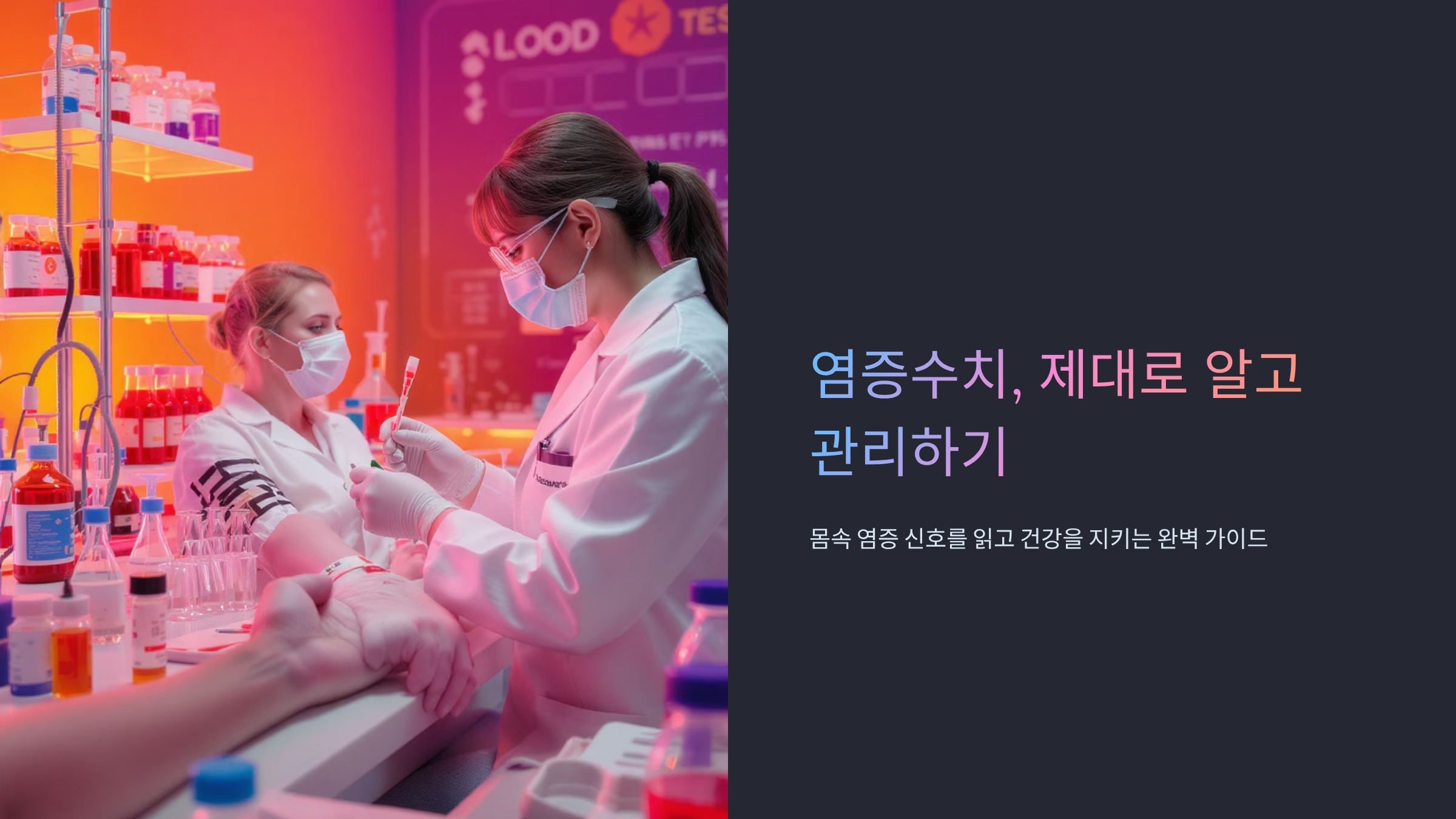 염증수치 낮추는 방법과 정상범위 체크리스트