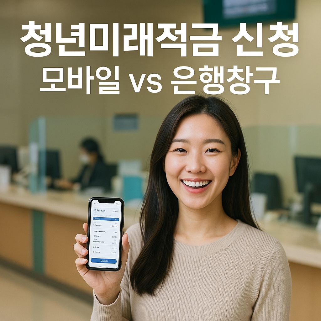 청년미래적금 신청, 모바일vs은행창구