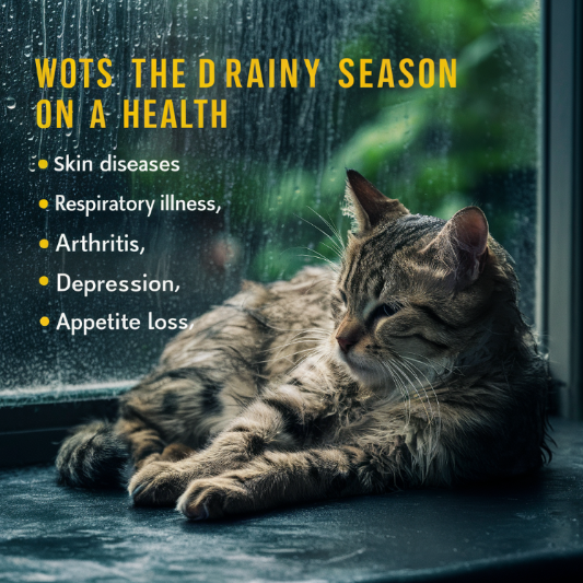 장마철이 고양이에게 미치는 영향