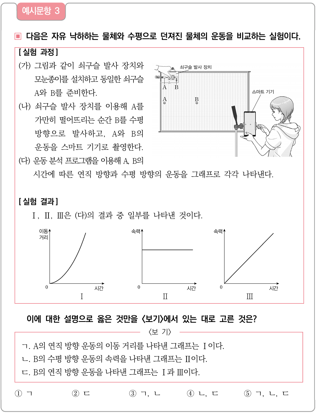 통합과학 예시 문항