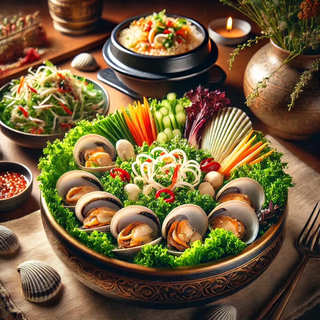 손님초대요리 참꼬막샐러드 꼬막비빔밥