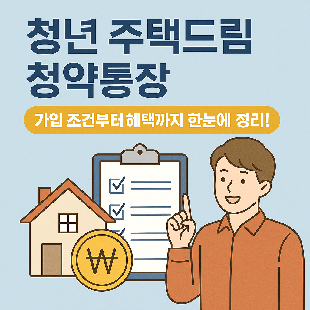 청년 청약 1순위 조건? 주택드림 청약통장으로 달성하는 법
