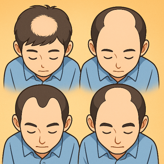 탈모 유형별 이미지