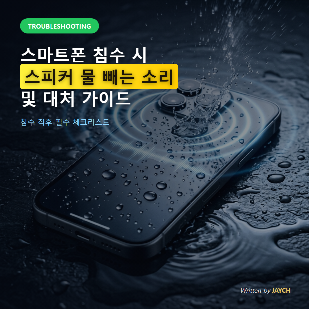 스마트폰 침수 시 스피커 물 빼는 소리 및 대처 가이드 썸네일