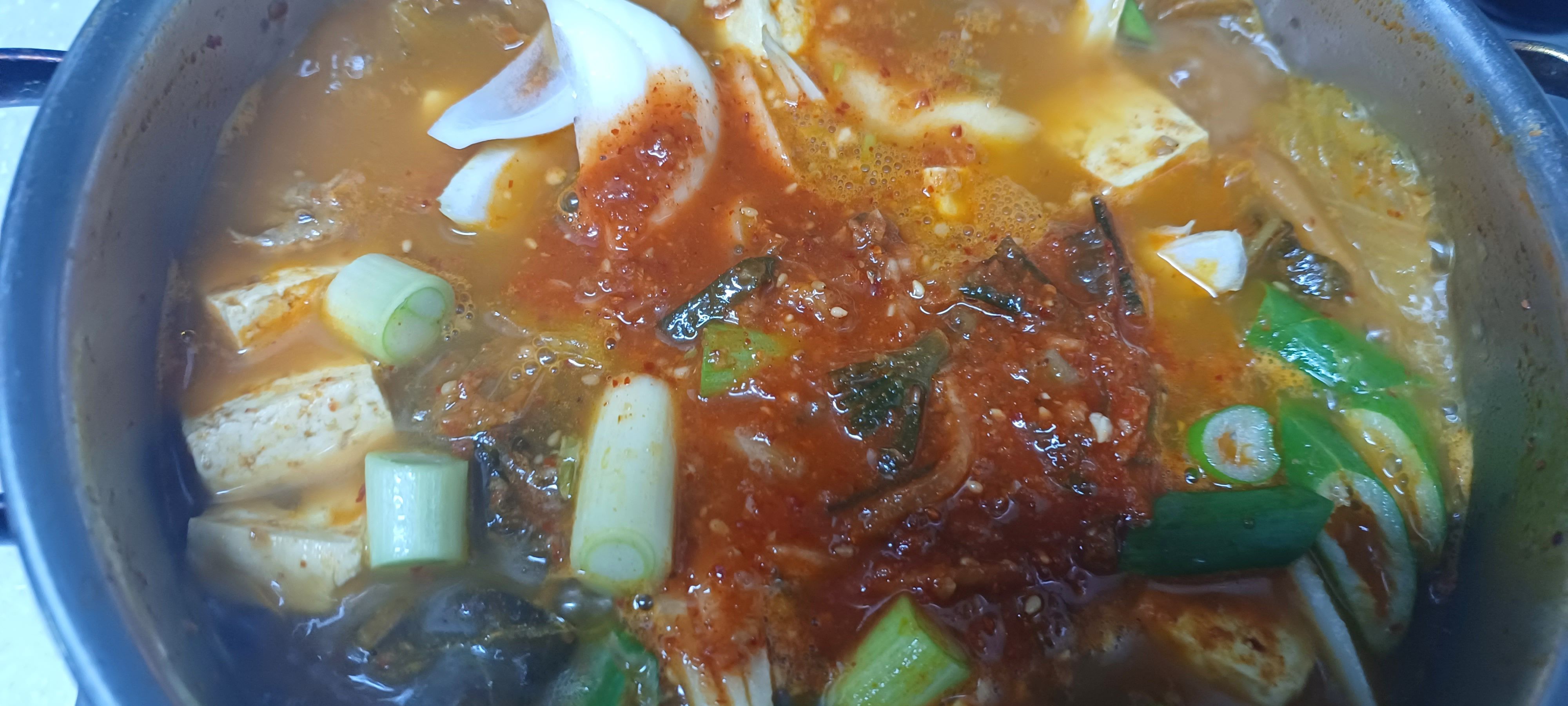 대파와 양파 넣기