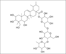 마데카소사이드 화학구조