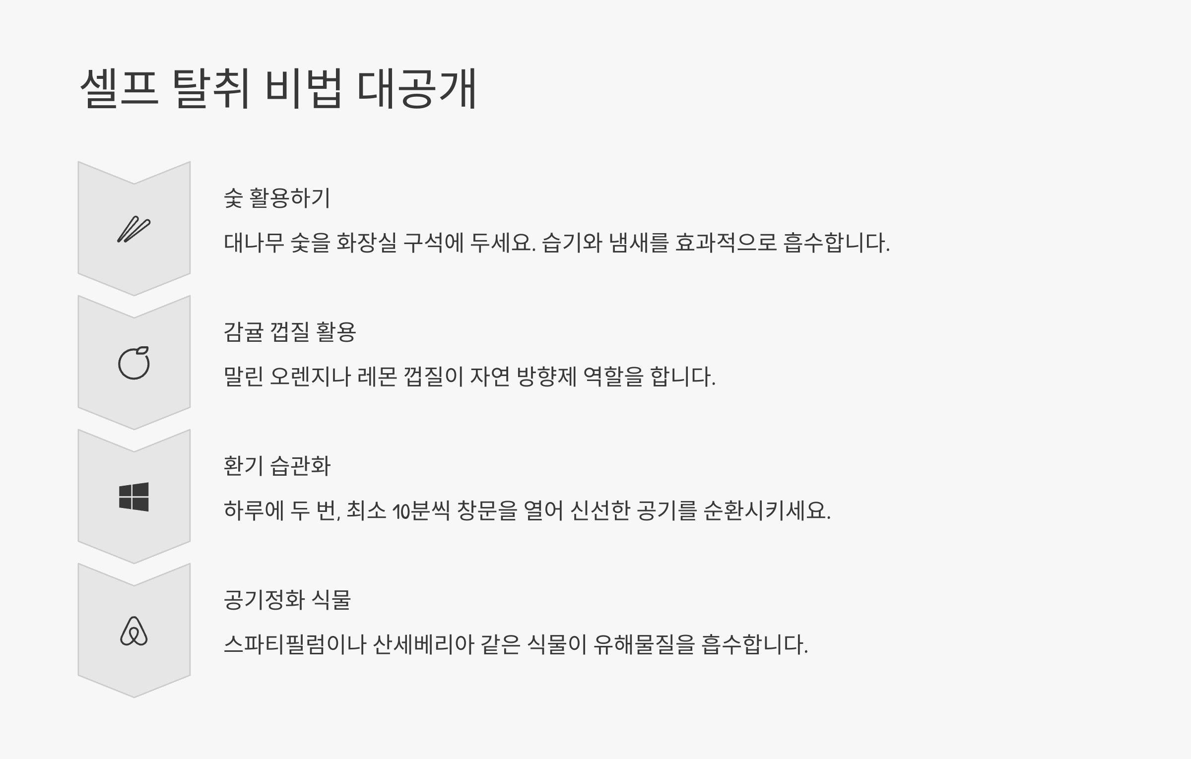 셀프 탈취 비법 대공개