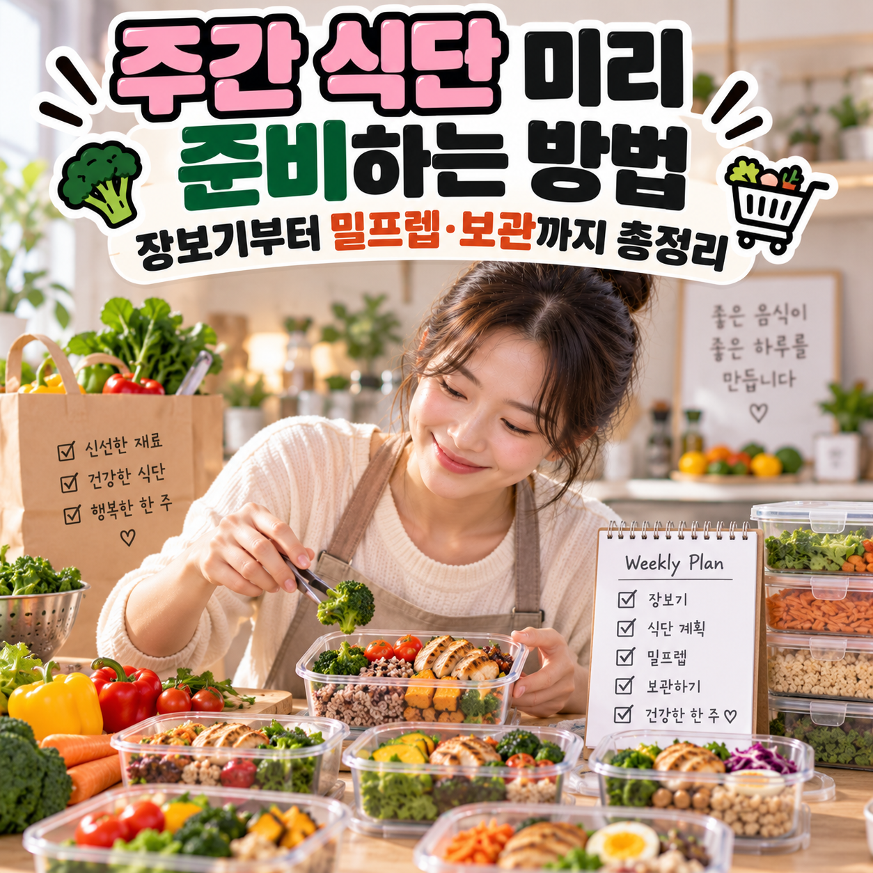 주간 식단 미리 준비하는 방법