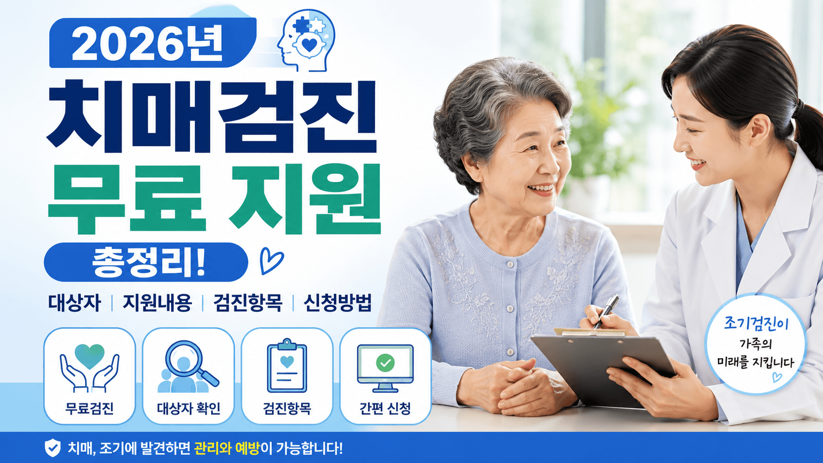 2026년 치매검진 무료 지원 총정리