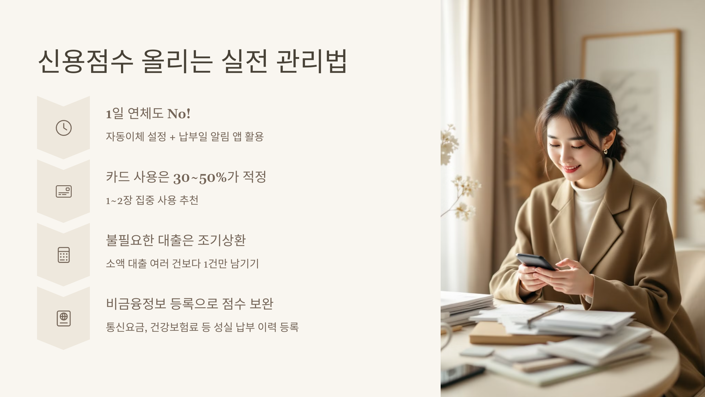 신용점수 올리는 실전 관리법