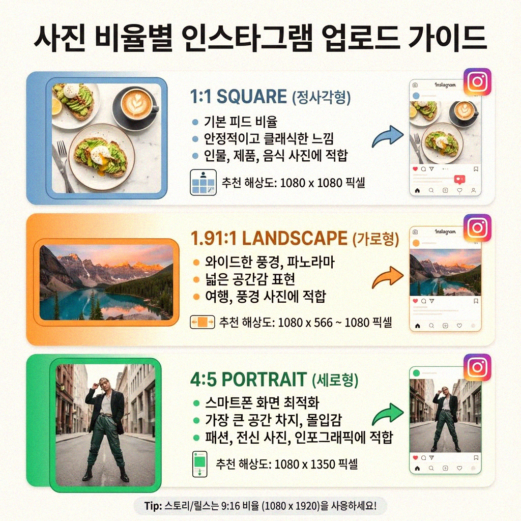 인스타그램 사진 제대로 올리기 알아두면 쓸모있는 팁