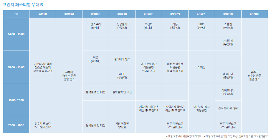 2024 대전 0시 축제