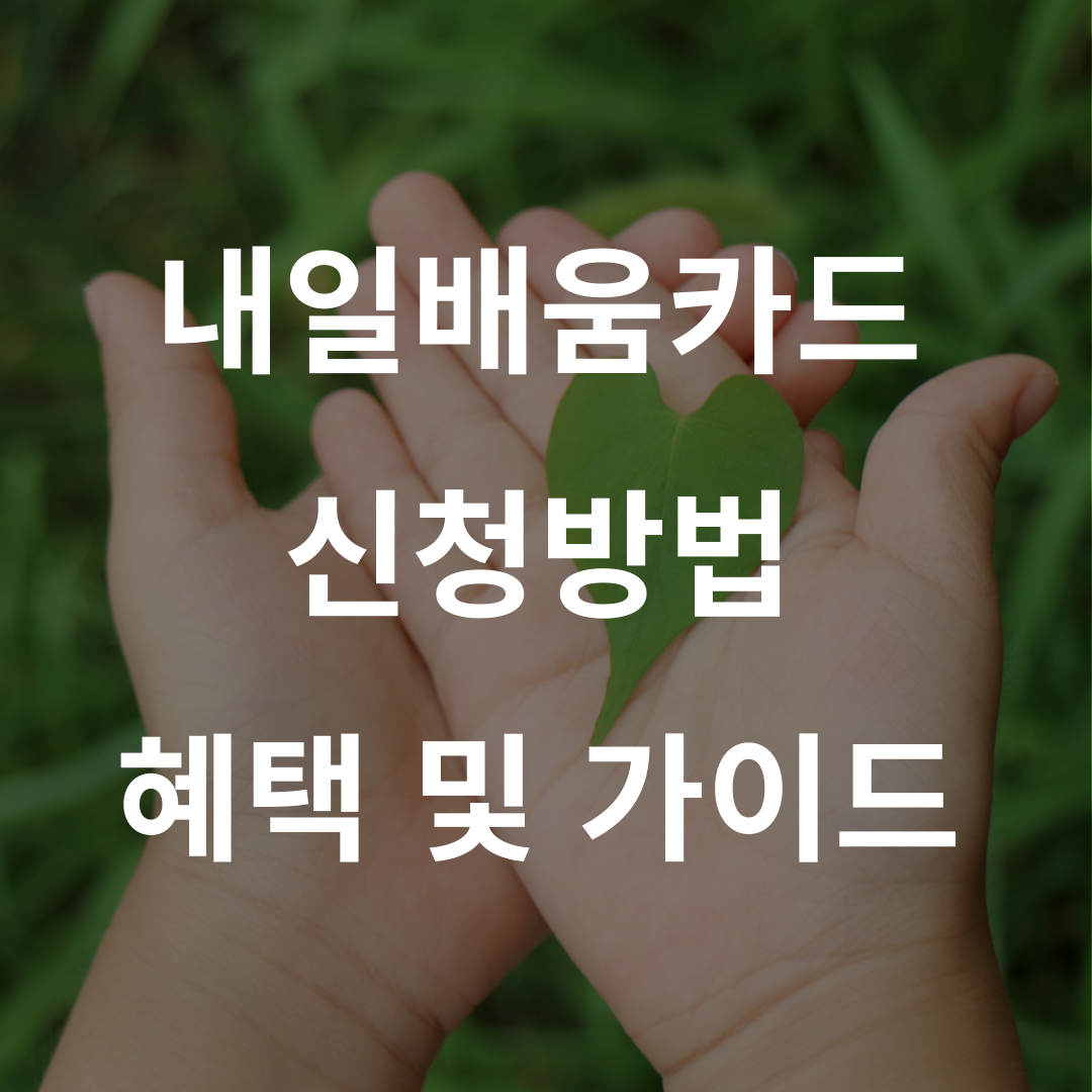 2025 내일배움카드 신청 방법과 활용 가이드
